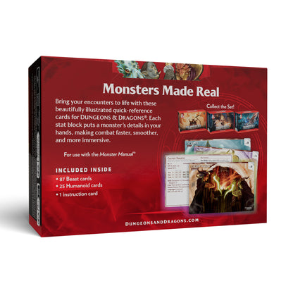 Dungeons & Dragons Reference Cards - Trove Monsters (Animals and NPCs // CR 0-5)