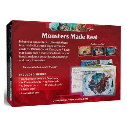 Dungeons & Dragons Reference Cards - Trove Monsters (Fearsome and Ferocious) // CR 0-5)