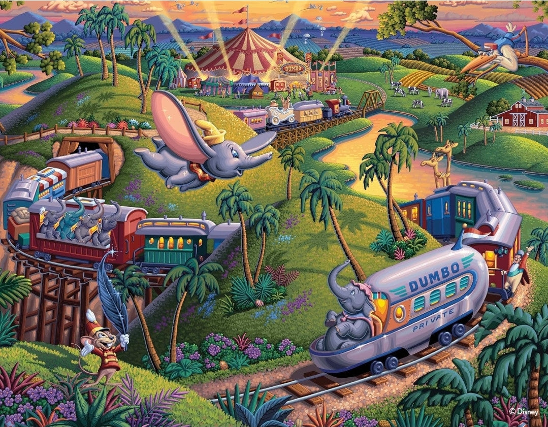 Disney Dowdle - Cinderella, Dumbo, Snow White, The Little Mermaid 500 x 4 Puzzle