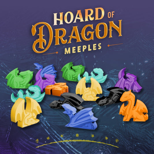 Hoard of Dragons - 140 Colorful Meeples - Weird Giraffe Games