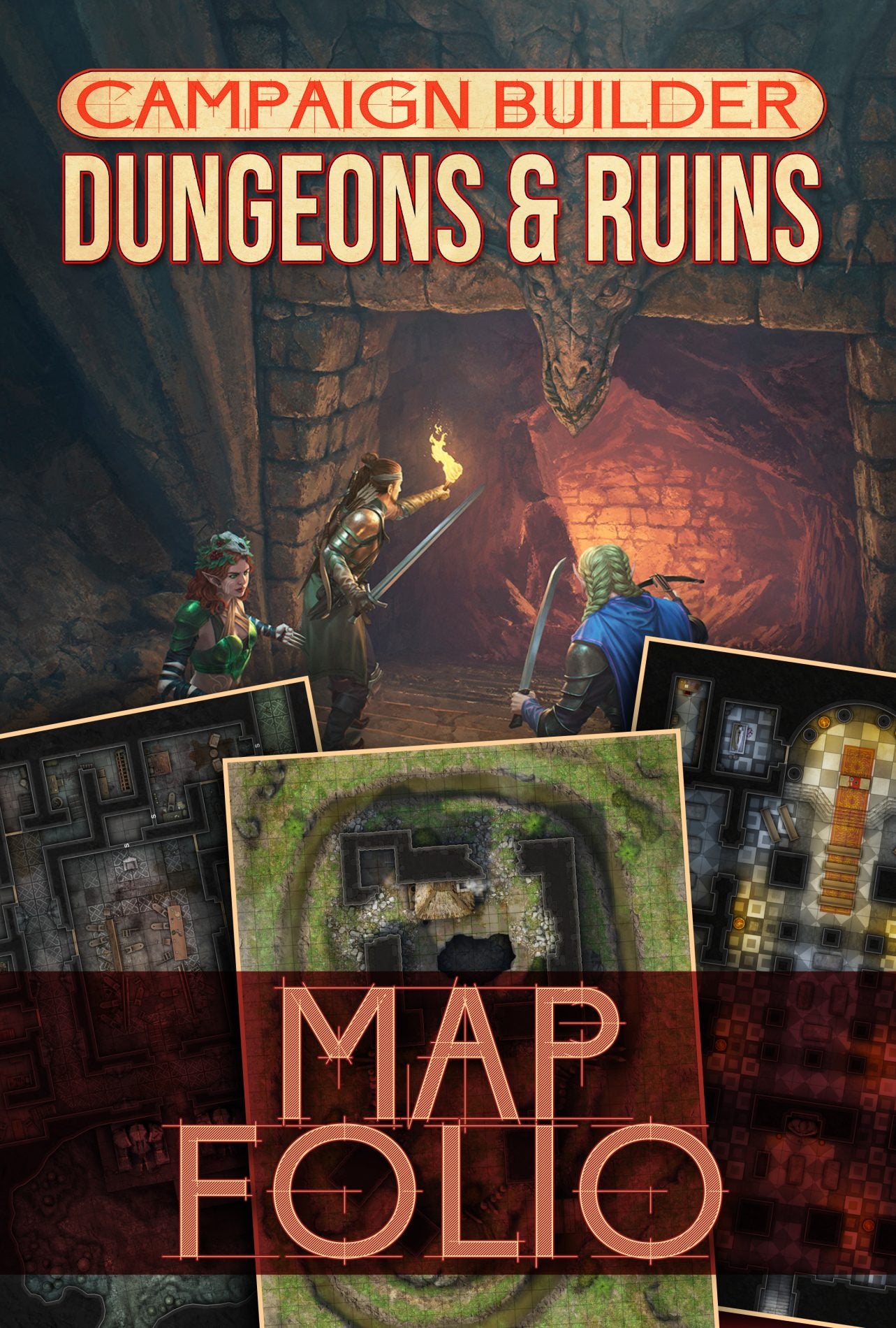 Tales of the Valiant - RPG Campaign Builder Dungeons & Ruins Map Folio