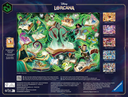Adult Puzzle 1000 pieces - Disney Lorcana TCG - Glimmers of the Realm: Emerald
