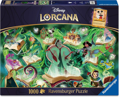 Adult Puzzle 1000 pieces - Disney Lorcana TCG - Glimmers of the Realm: Emerald