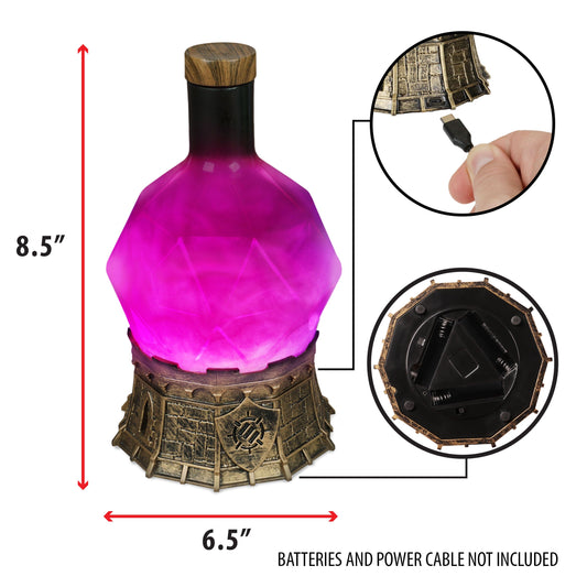 Gaming Sorcerer's Potion Light with Swirling Mystical Brew - Enhance Gaming