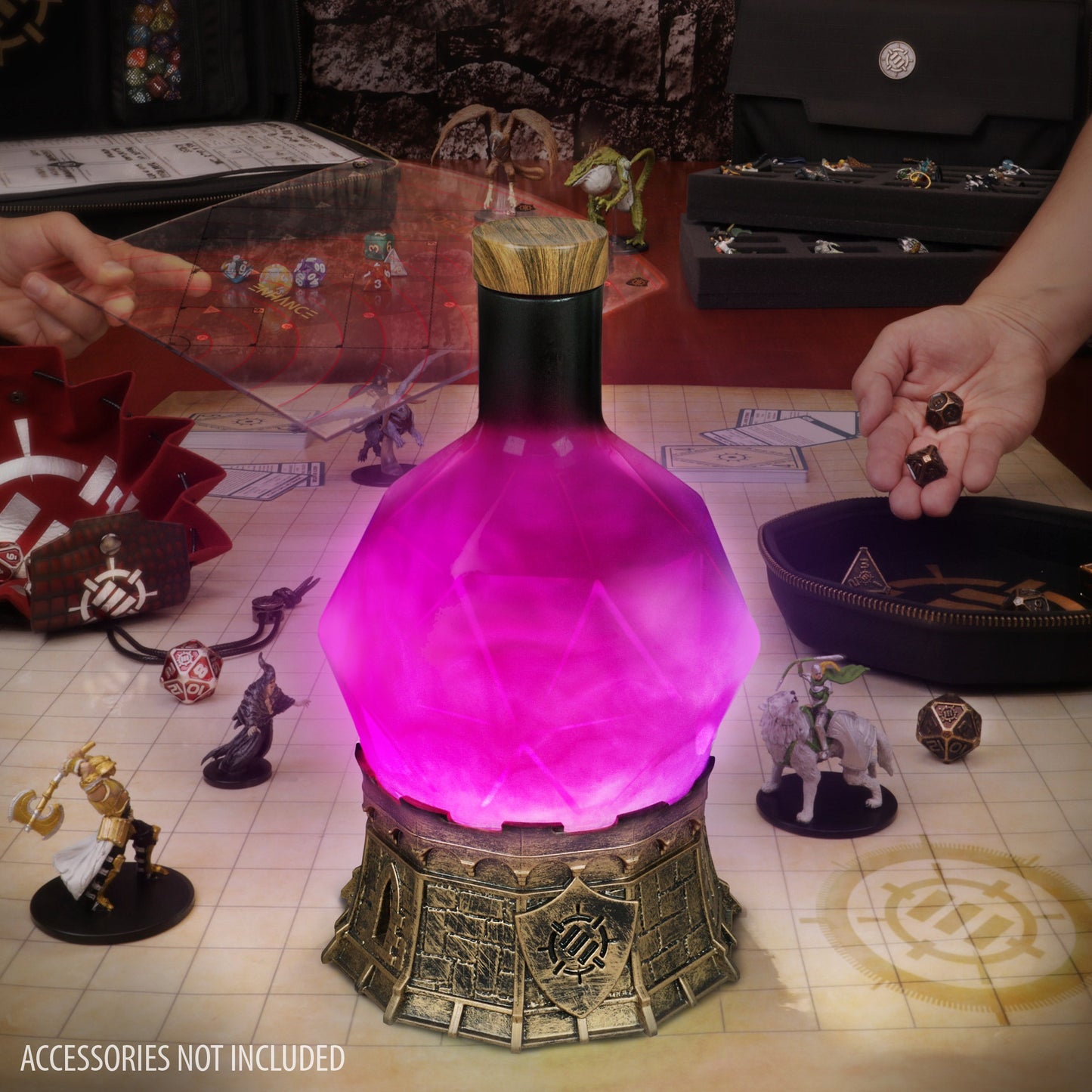 Gaming Sorcerer's Potion Light with Swirling Mystical Brew - Enhance Gaming