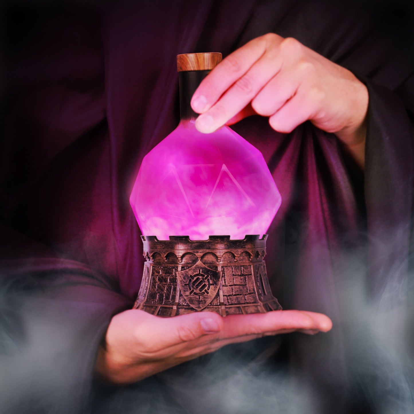 Gaming Sorcerer's Potion Light with Swirling Mystical Brew - Enhance Gaming