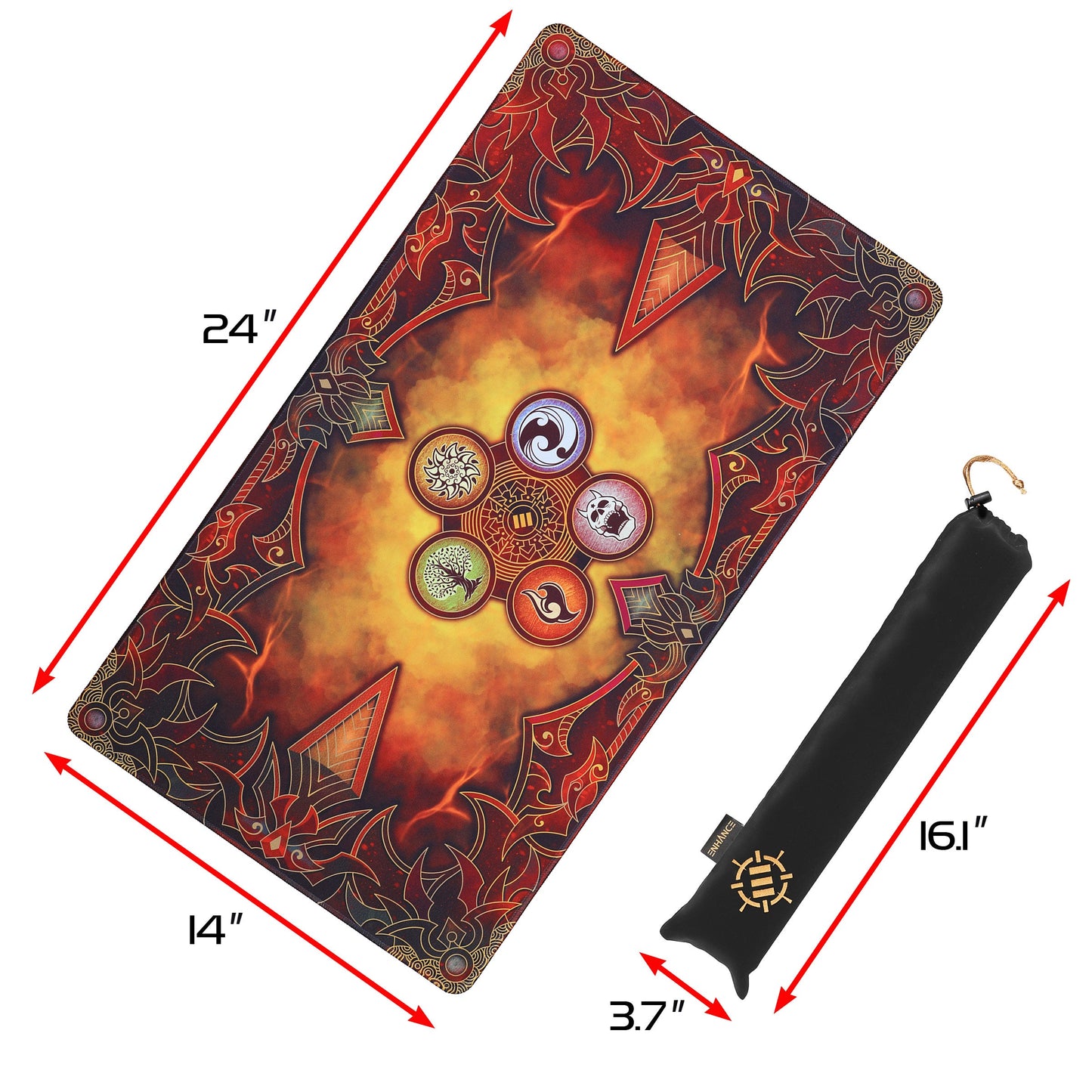 Accessory Power - Enhance Playmat - Orange Flames