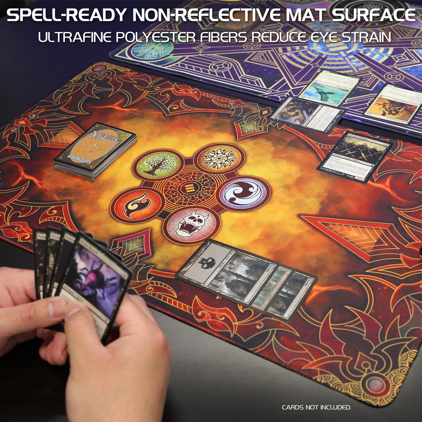 Accessory Power - Enhance Playmat - Orange Flames