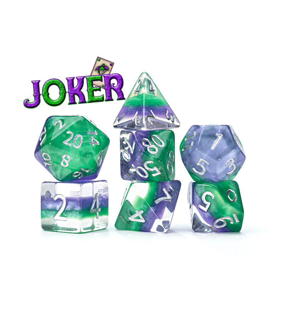 “Joker” Eclipse Dice - Polyhedral 7-Dice Set