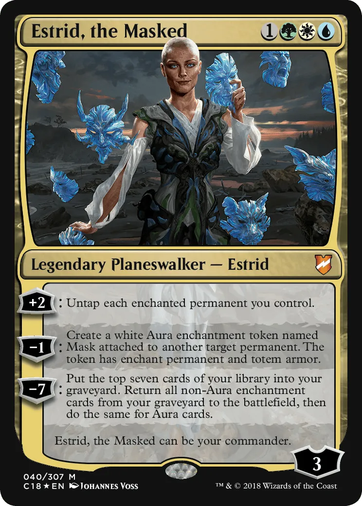 Magic the Gathering - Commander 2018 - Adaptive Enchantment Set - Wizards of the Coast