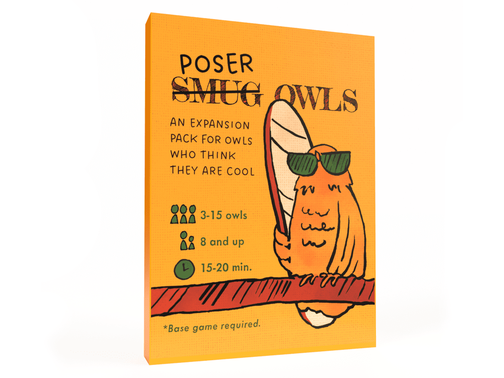 Smug Owls - Poser Owls Expansion - Runaway Parade Games