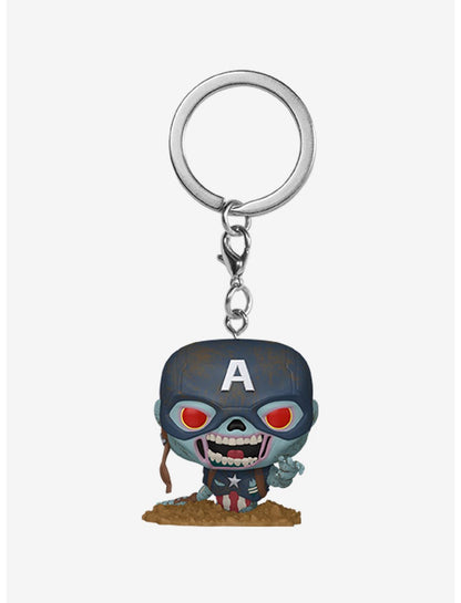 Funko POP!  Keychain: Marvel Zombies - Zombie Captain America