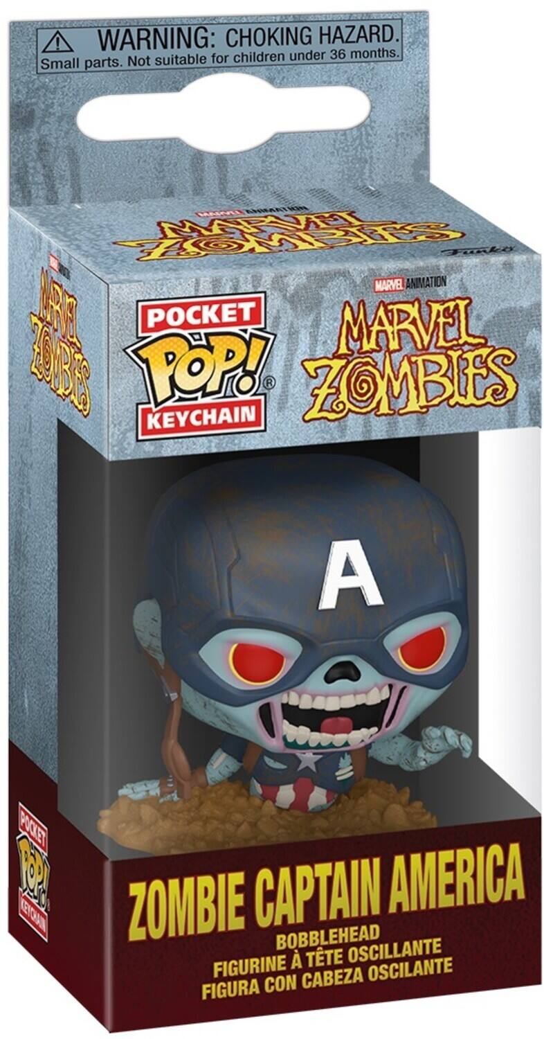 Funko POP!  Keychain: Marvel Zombies - Zombie Captain America