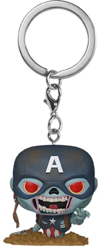 Funko POP!  Keychain: Marvel Zombies - Zombie Captain America