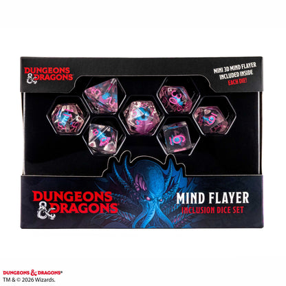 D & D Resin - Mind Flayer Inclusion Dice Set