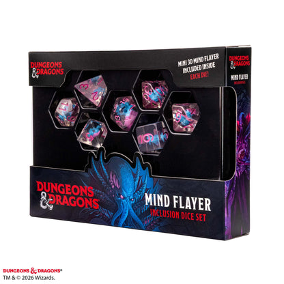 D & D Resin - Mind Flayer Inclusion Dice Set