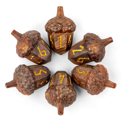 Resin: Legend in the Mist: 6 count Acorn D6