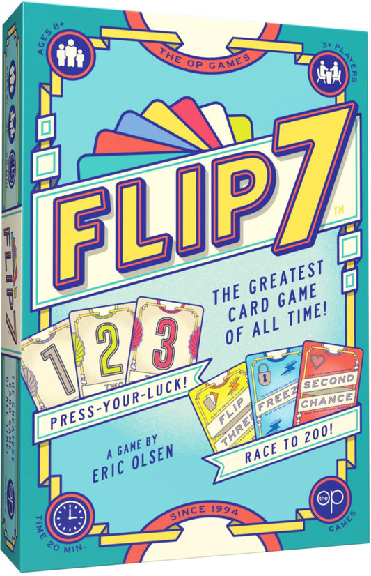 Flip 7 - A Fast Card-Flipping Press-Your Luck Game - USAopoly