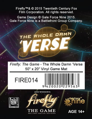 Firefly - The Game - The Whole Damn 'Verse - Vinyl Game Mat - GaleForce 9