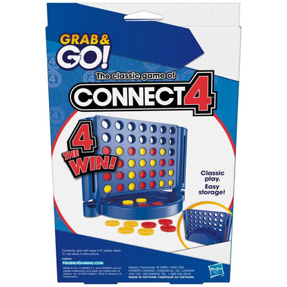 Grab & Go Games - Connect Four - Classic Hasbro Travel Game