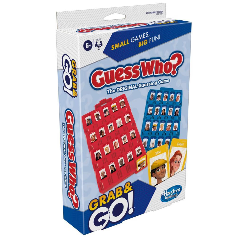 Grab & Go Games - Guess Who? - Classic Hasbro Travel Game