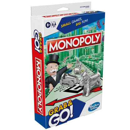 Grab & Go Games - Monopoly - Classic Hasbro Travel Game