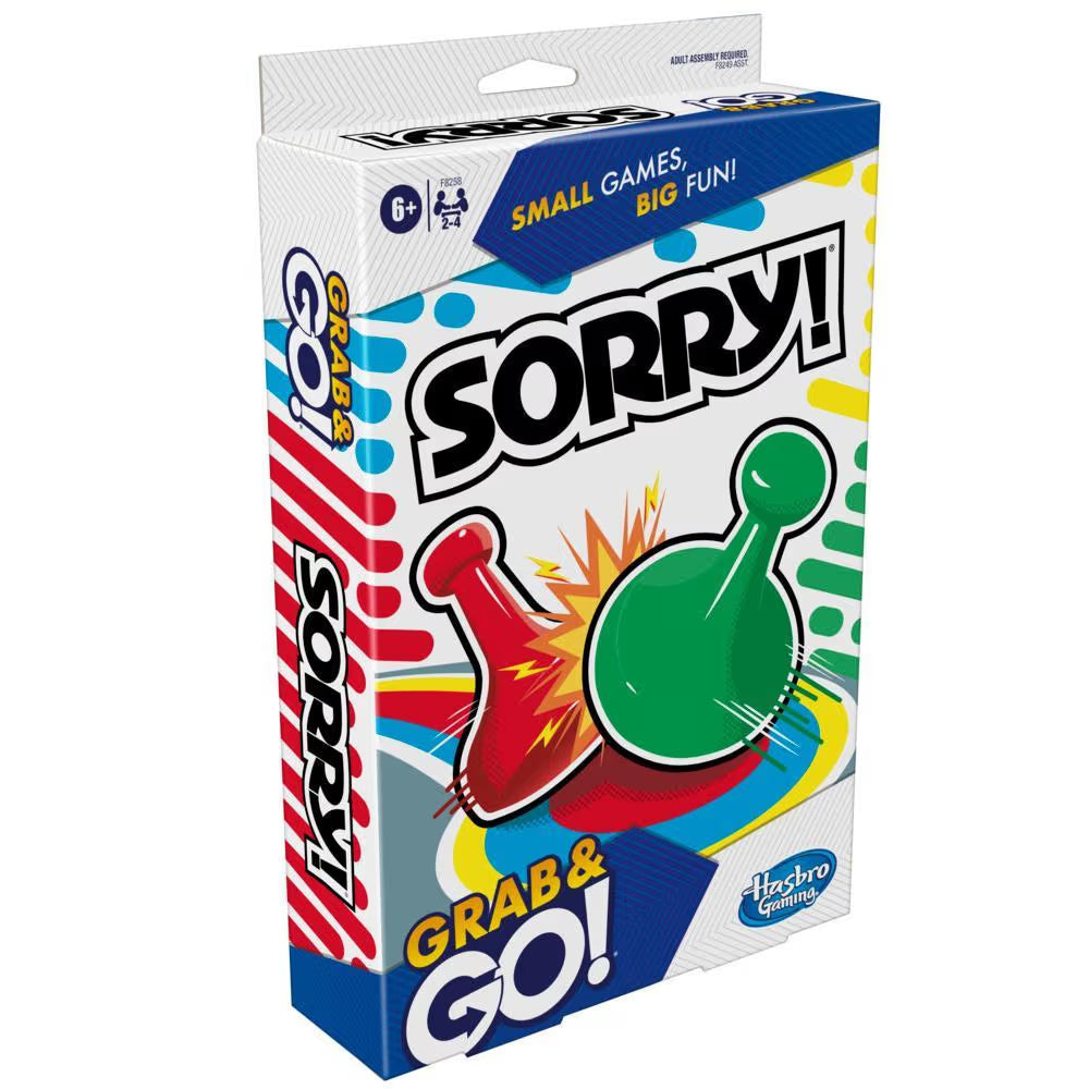 Grab & Go Games - Sorry - Classic Hasbro Travel Game