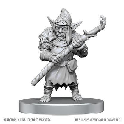 Dungeons & Dragons Unpainted Miniatures - BUGBEAR STALKER & GOBLIN HEXER - Nolzur's Marvelous Miniatures - WizKids