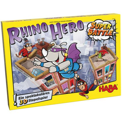 Rhino Hero SUPER BATTLE !  A Heroic Stacking Game - HABA Games