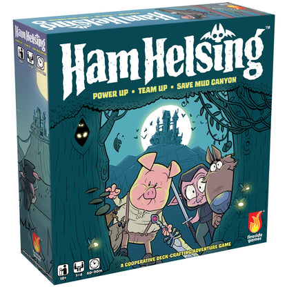 Ham Helsing - A Cooperative Deck-Crafting Adventure Board Game - Fireside Games