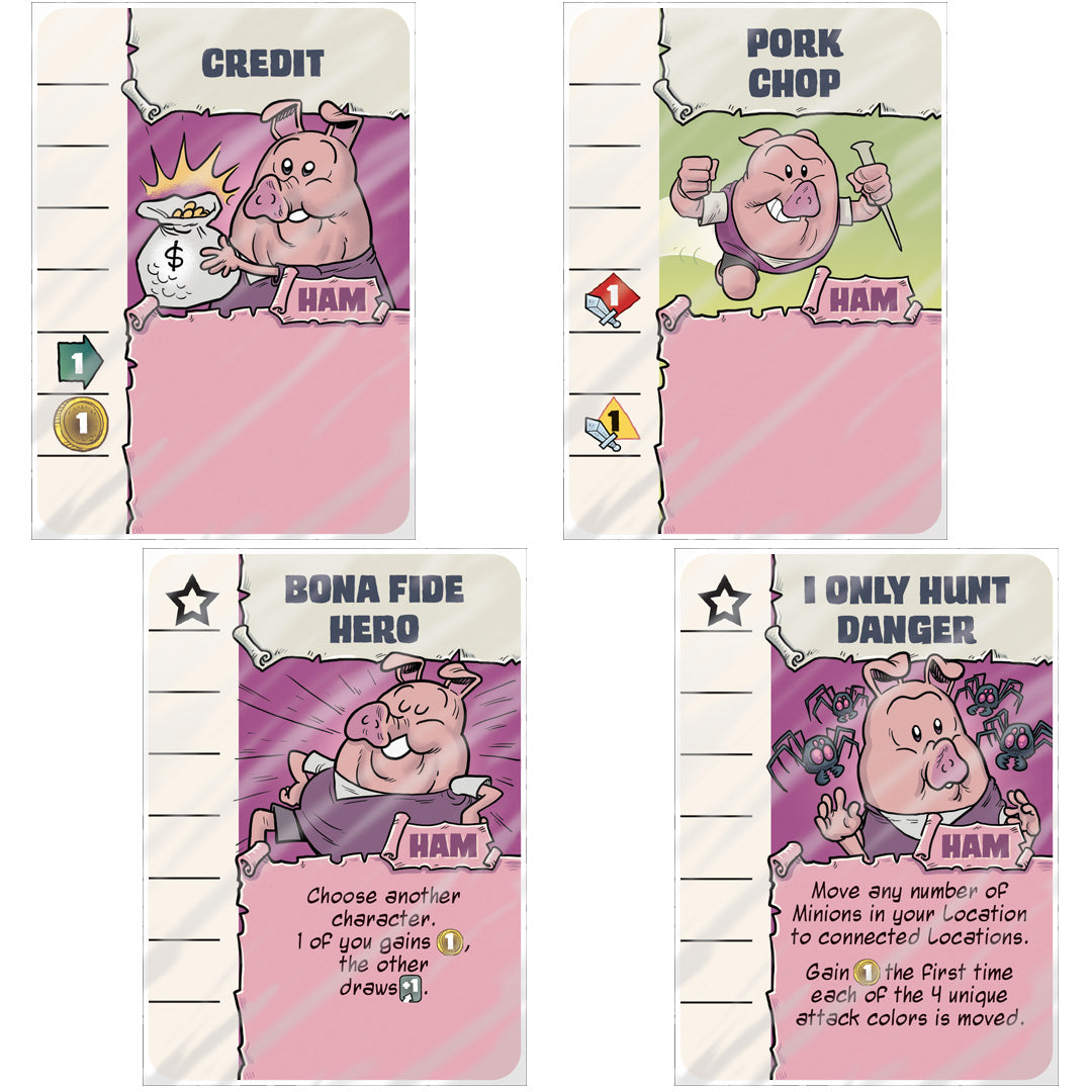 Ham Helsing - A Cooperative Deck-Crafting Adventure Board Game - Fireside Games