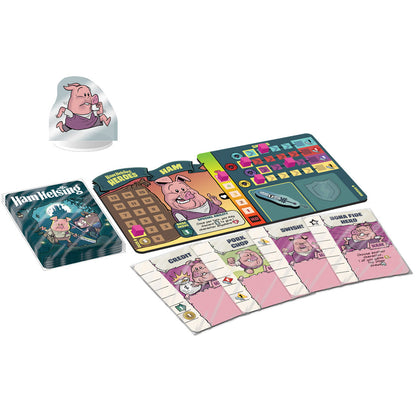 Ham Helsing - A Cooperative Deck-Crafting Adventure Board Game - Fireside Games