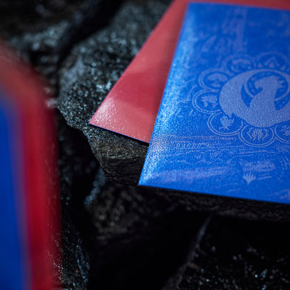 Dragon Shield: (100 Card Sleeves) Matte Dual Art - Izzet League - Guildpact Series - Magic: The Gathering