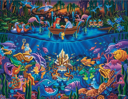 Disney Dowdle - Cinderella, Dumbo, Snow White, The Little Mermaid 500 x 4 Puzzle