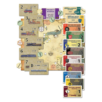 1830 - Railways & Robber Barons - Board Game - Lookout Games