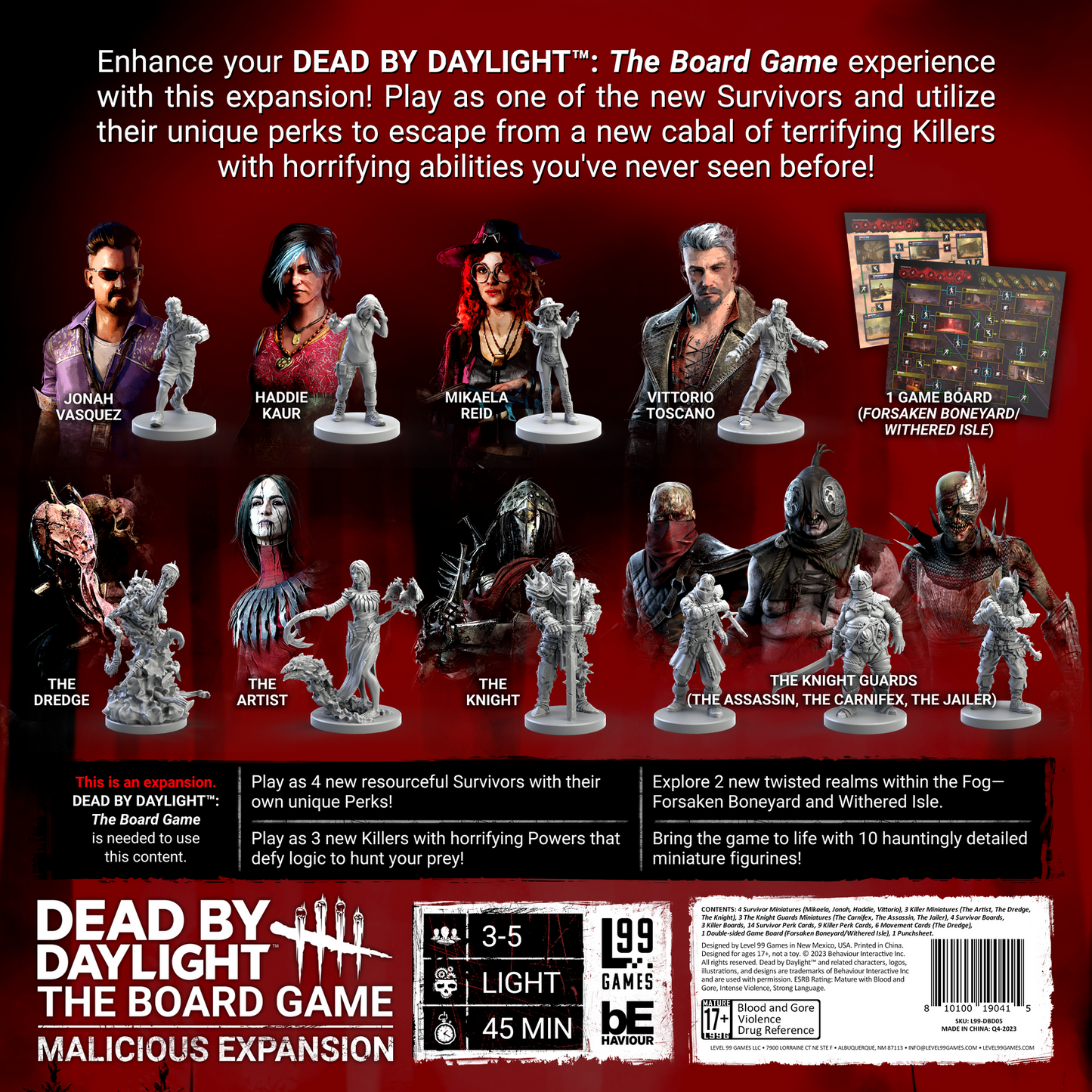 Dead by Daylight - The Board Game - Malicious Expansion