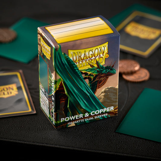 Dragon Shield Card Sleeves - 100 Count - Dual Matte: Power & Copper