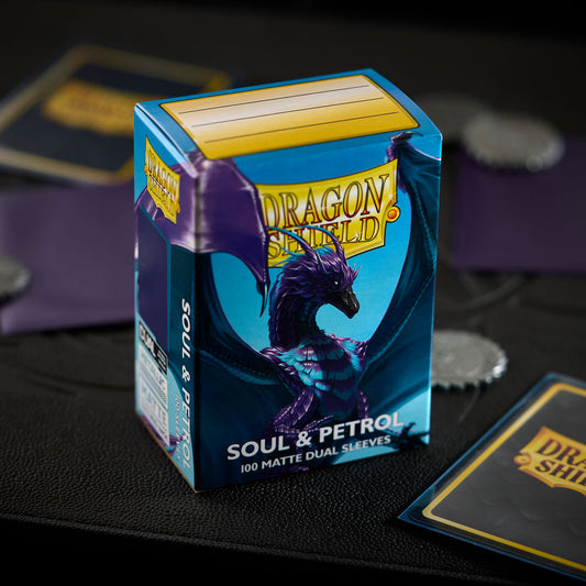 Dragon Shield Card Sleeves - 100 Count - Dual Matte: Soul & Petrol