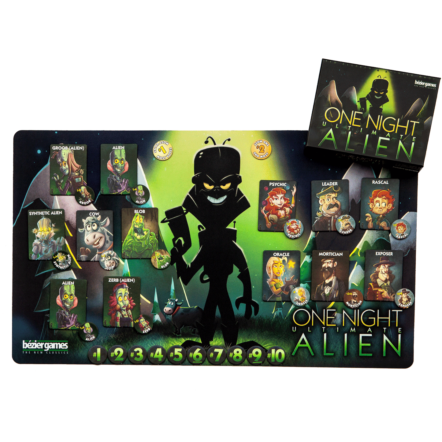One Night Ultimate Alien - Party Board Game - Bezier Games