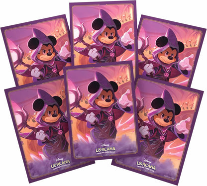 Disney's Lorcana - Reign of Jafar - Mickey - Wayward Sorcerer - 65 Card Sleeves - Ravensburger