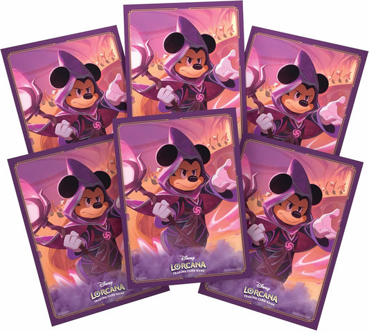 Disney's Lorcana - Reign of Jafar - Mickey - Wayward Sorcerer - 65 Card Sleeves - Ravensburger