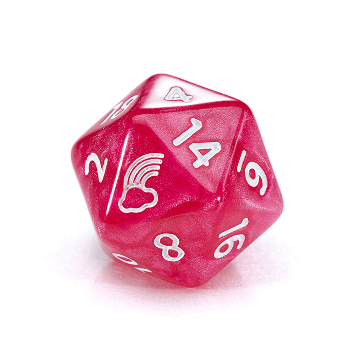 “Rainbow Bits” Mighty Tiny Dice - Polyhedral 12mm 7-Dice Set