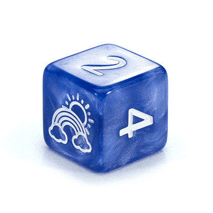 “Rainbow Bits” Mighty Tiny Dice - Polyhedral 12mm 7-Dice Set