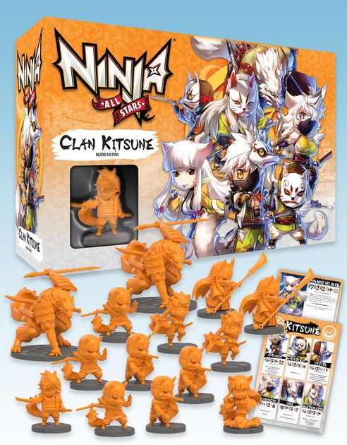 Ninja All-Stars - Clan Kitsune Expansion - PVP Miniatures Game - Ninja Division Games
