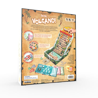 Oh No Volcano! A Treasure-Seeking, Lava-Dodging Game - Buffalo Games
