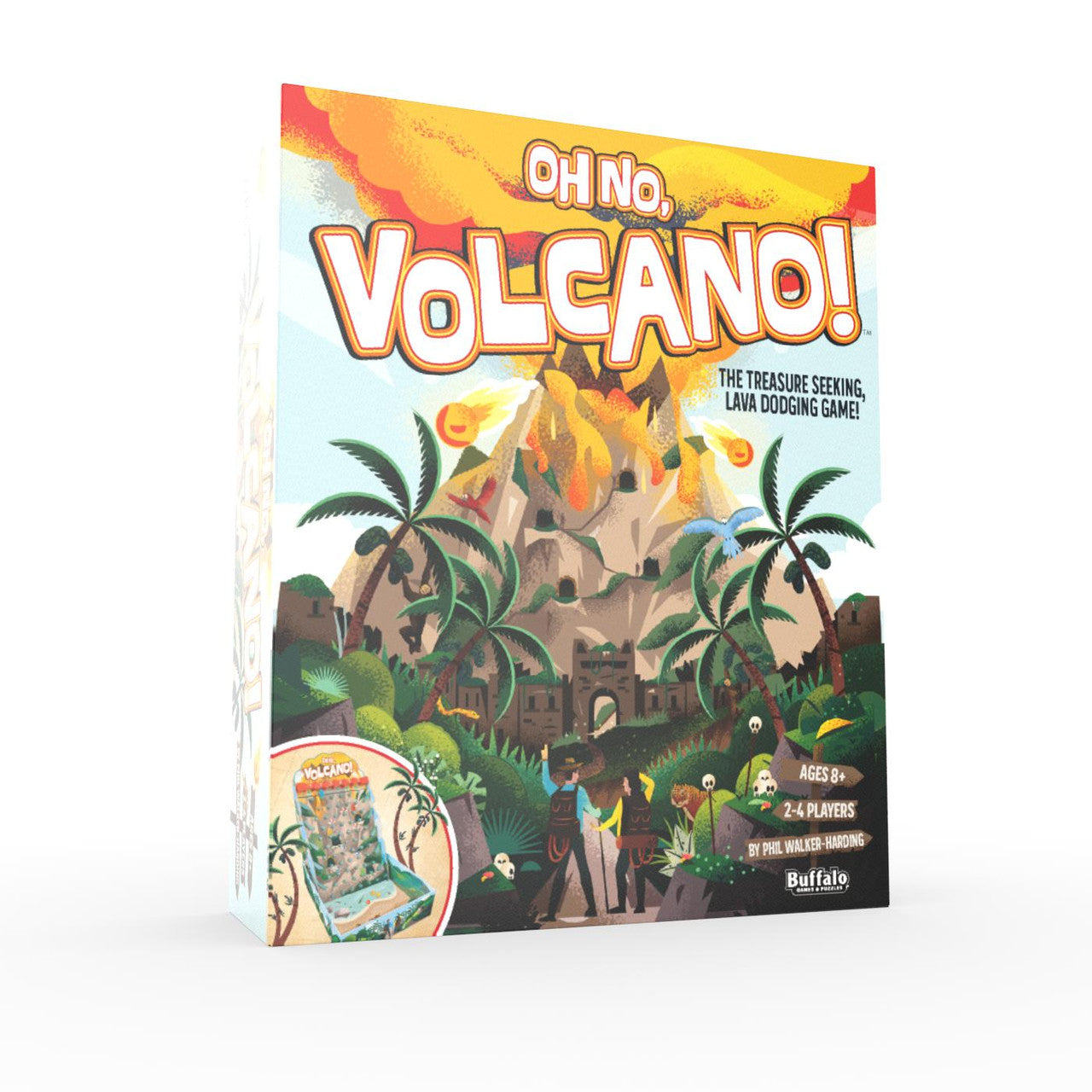 Oh No Volcano! A Treasure-Seeking, Lava-Dodging Game - Buffalo Games