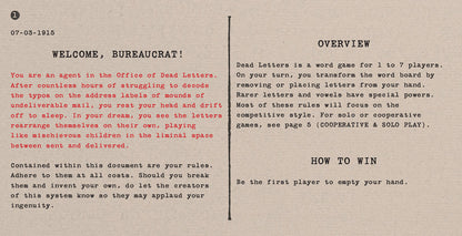 Dead Letters - A Word-Building Game