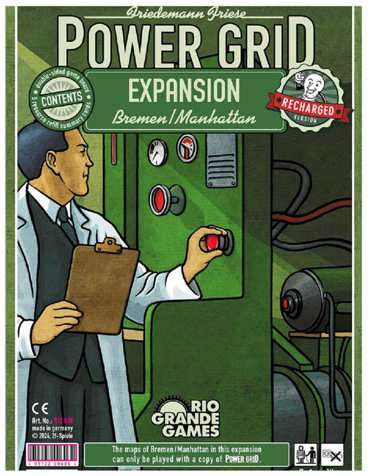 Power Grid - Recharged - Bremen/Manhattan Map Expansion - Rio Grande Games