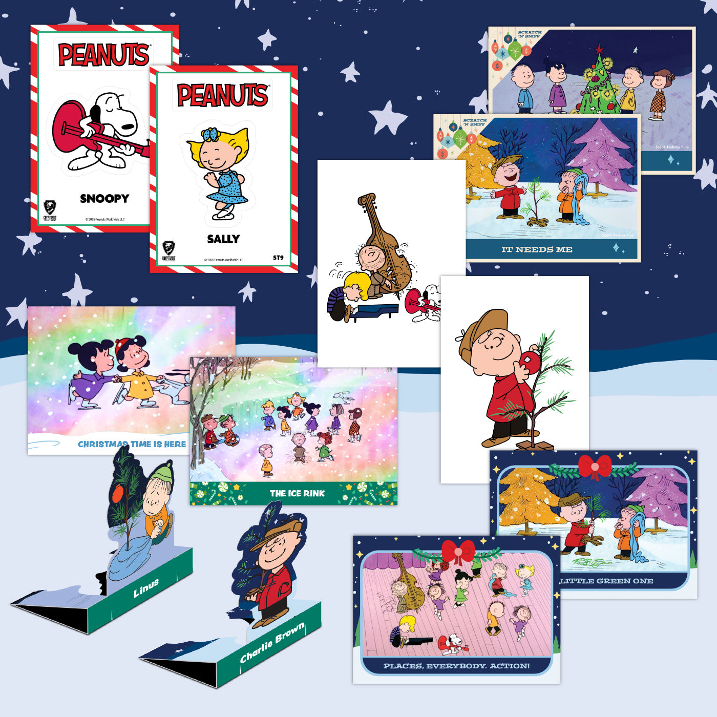 Peanuts Playpaks: A Charlie Brown Christmas - Collector's Cards - Cryptozoic