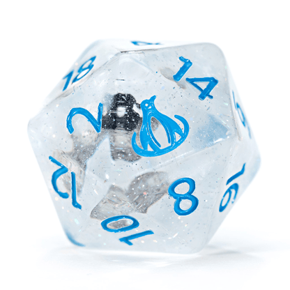 “Penguin” Inclusion Dice - Polyhedral 7-Dice Set